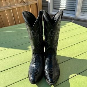 Jb Dillion ostrich boots
